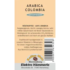 Colombia Arabica entkoffeiniert
