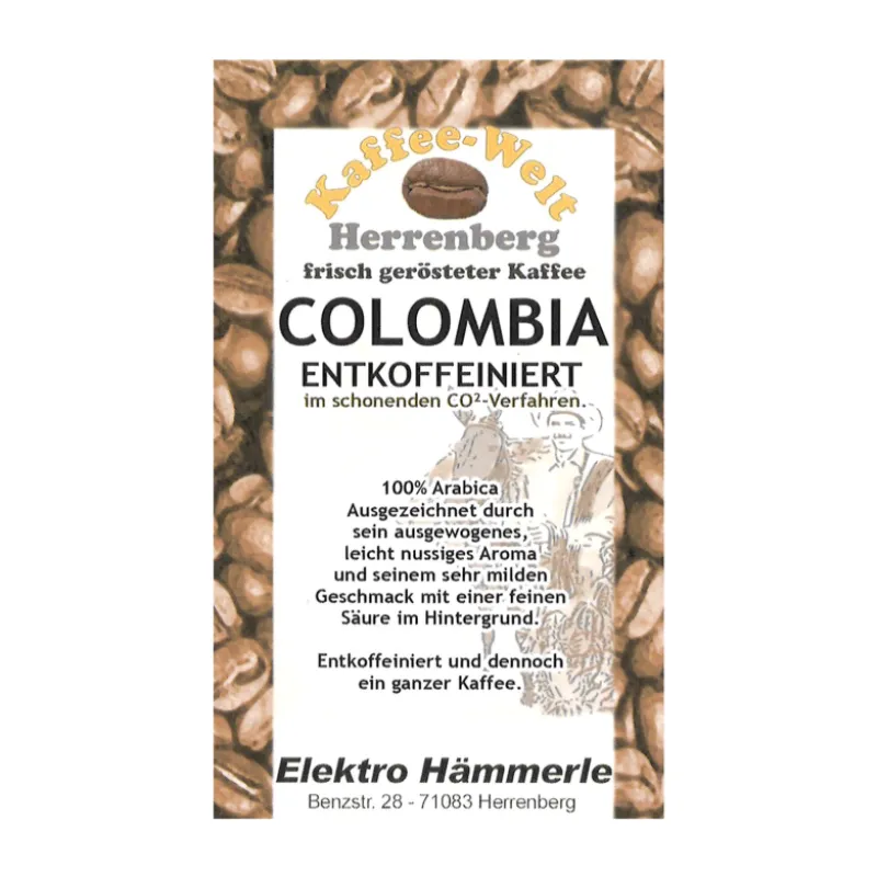 Colombia Arabica entkoffeiniert